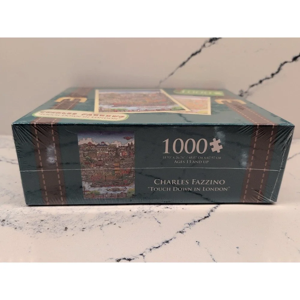 Charles Fazzino Jigsaw Puzzles 1000 Piece Touch Down In London‎ NEW